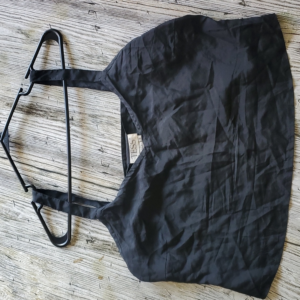 TESS silk cropped tank